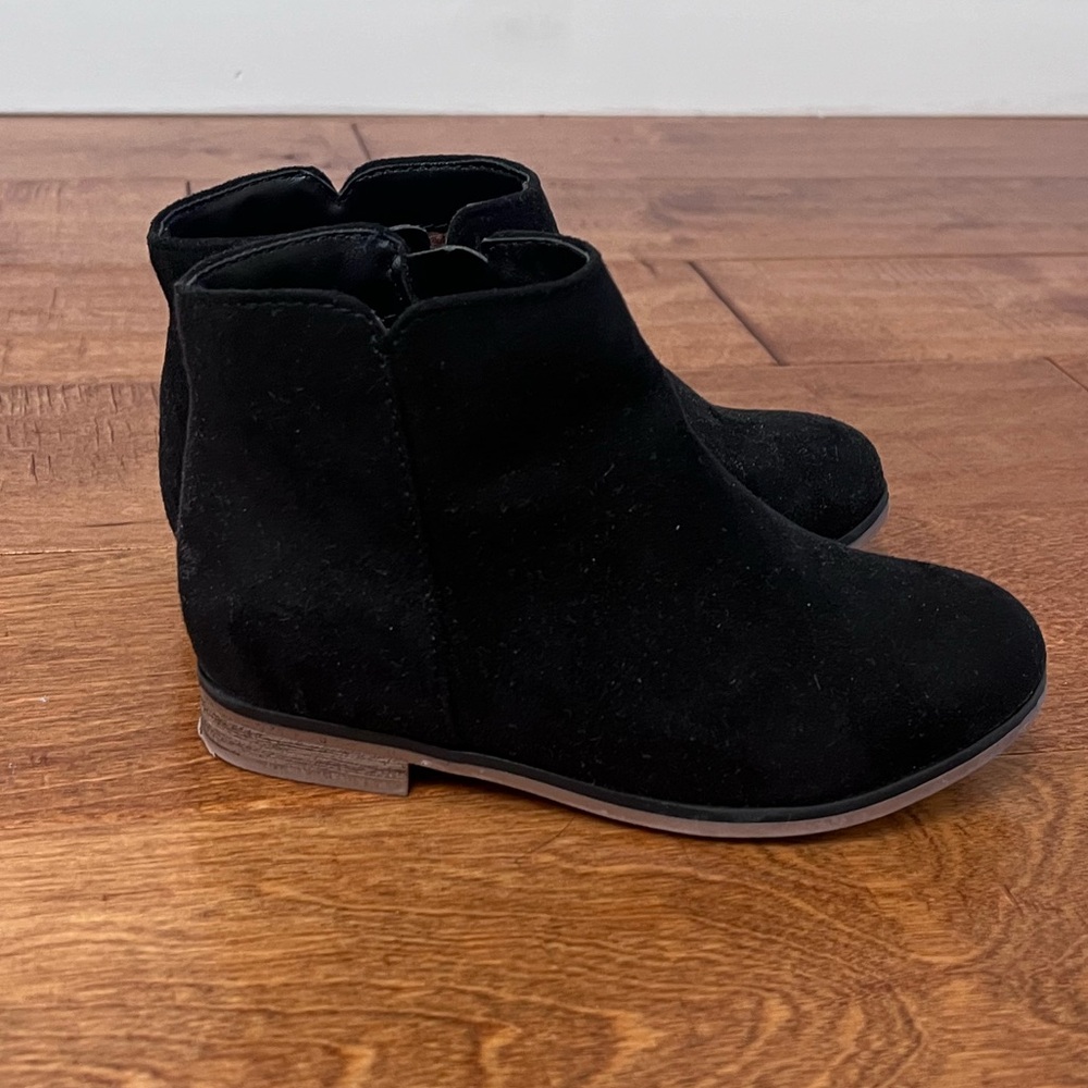 Toddler Girls Cat and Jack Opal Ankle Booties / Boots - 10 Toddler - Black - Picture 2 of 7